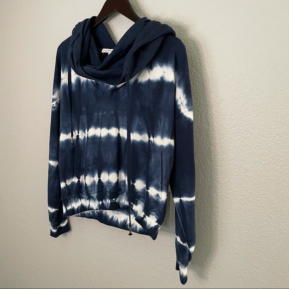 NWT YOUNG FABULOUS & BROKE Piper Hoodie Tie Die Blue XS - Picture 3 of 4